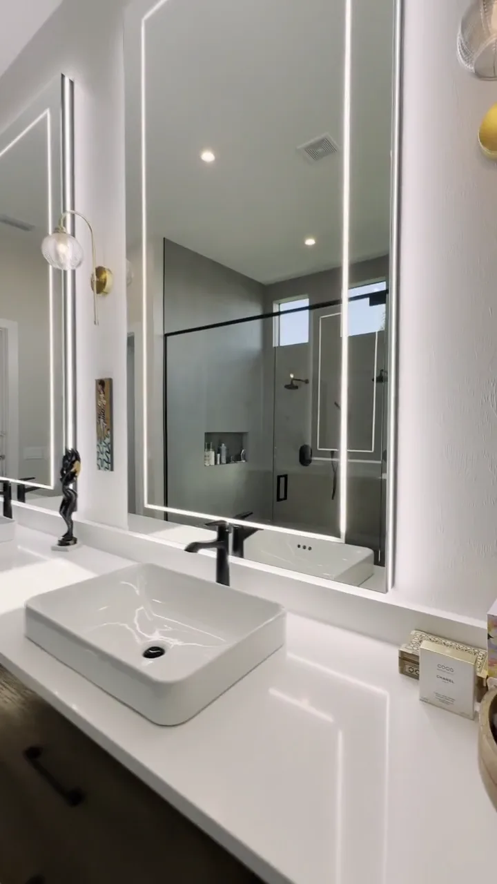 Still frame of a bathroom vanity countertop by HB Marble & Granite