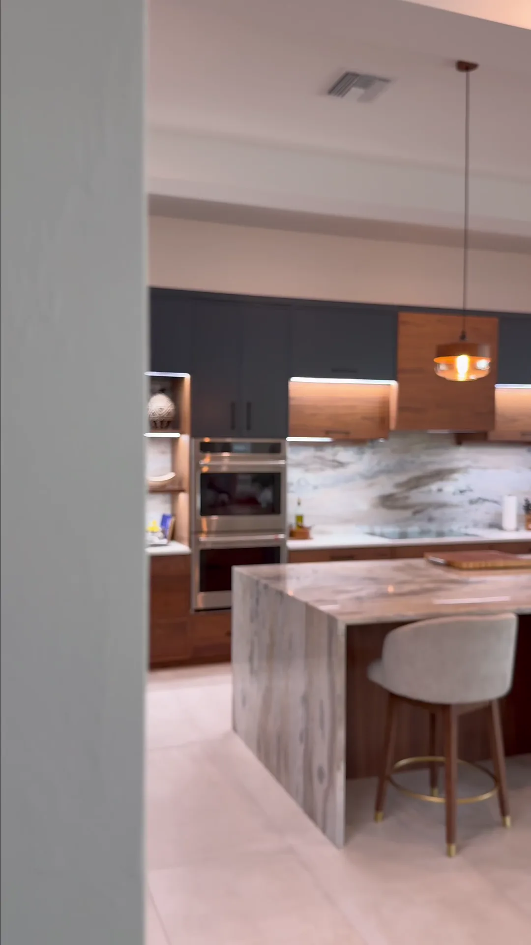Still frame from an HB Marble & Granite countertop project video in Southwest Florida