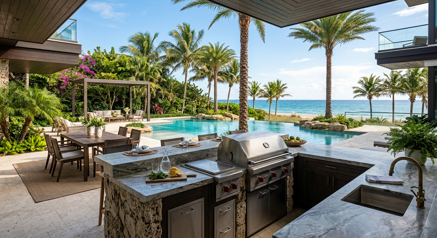 Fabricating Florida's Finest: Precision Craftsmanship for Outdoor Countertops That Endure